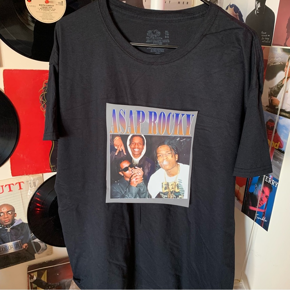 Black ASAP Rocky Shirt (ANY SIZE) ONLY 1